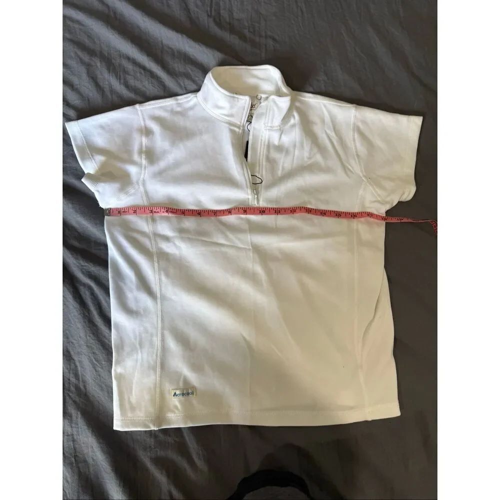 AEROCOOL SHORT SLEEVE SHIRT equestrian riding top SZ L - Picture 6 of 11